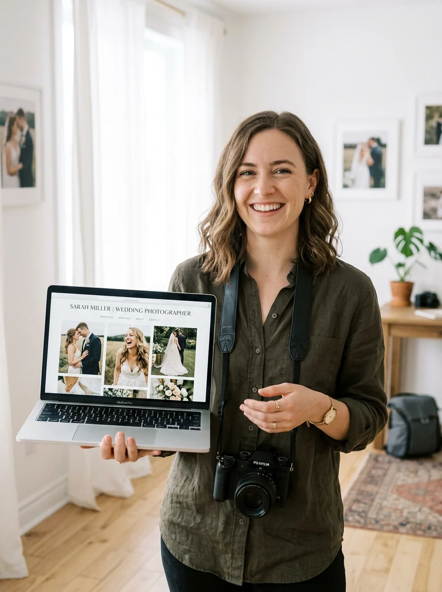 Photographer who built their website with PageFork