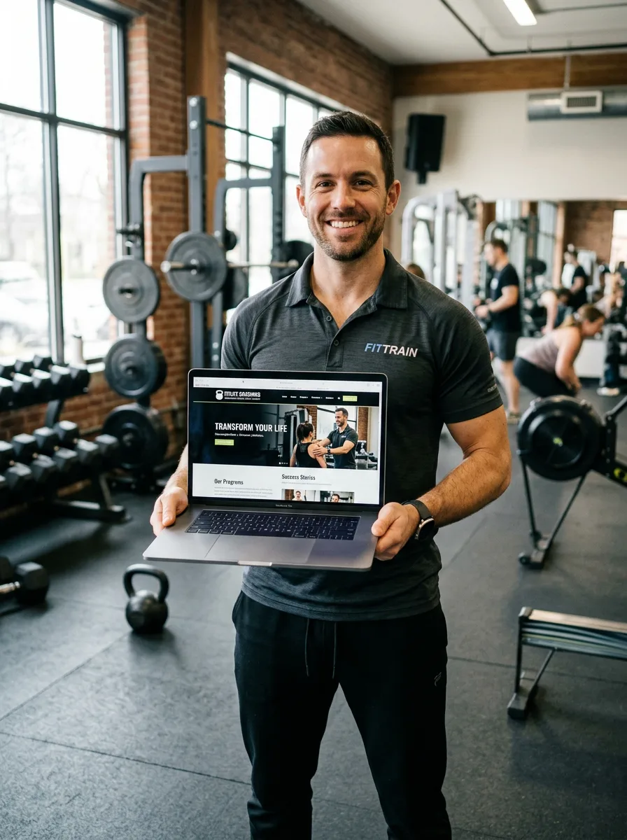 Personal trainer who built their website with PageFork